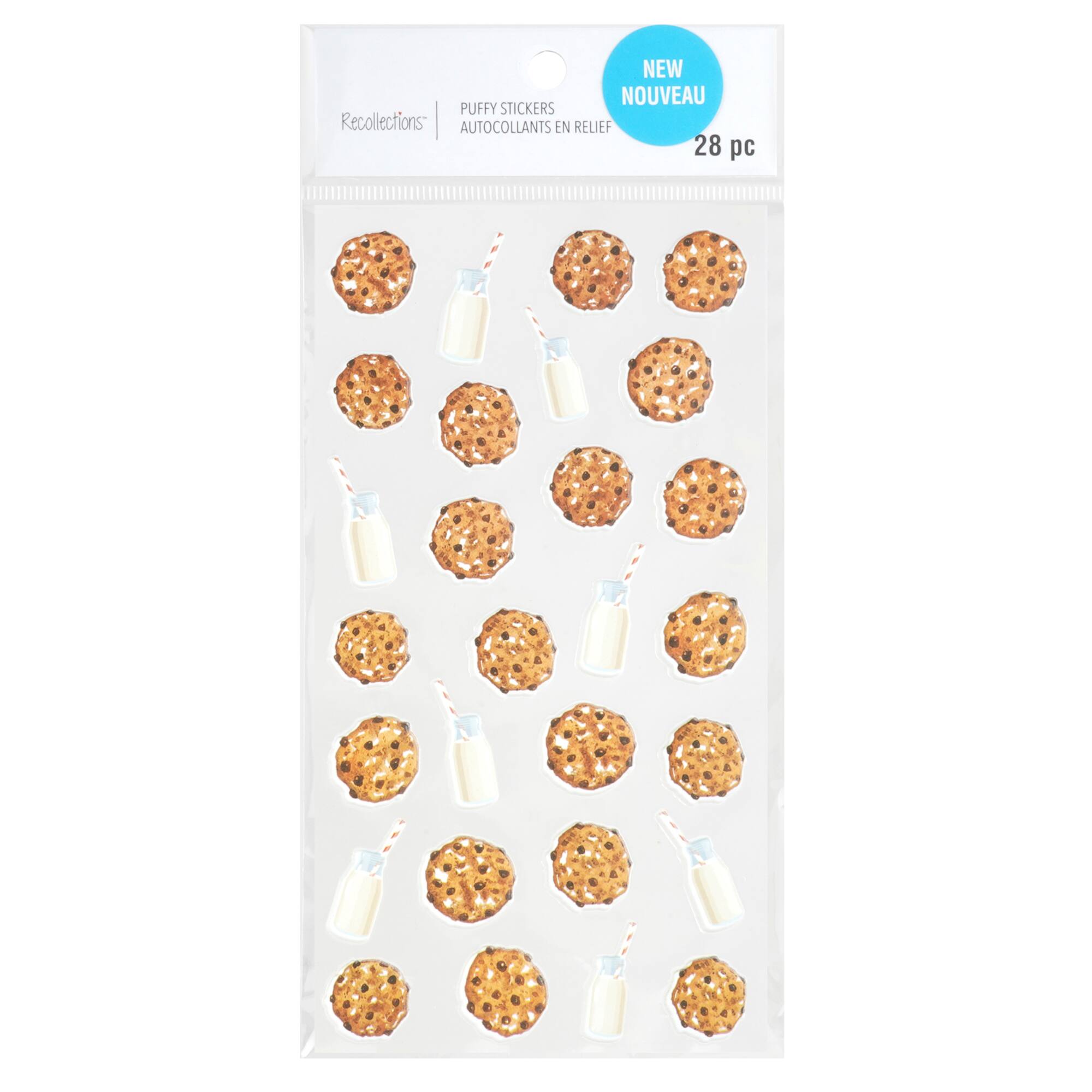 Cookies & Milk Puffy Stickers by Recollections™